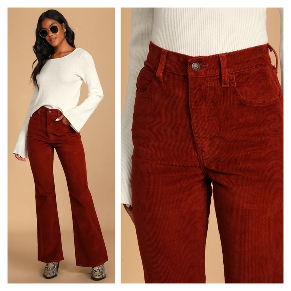 Levi's 70's High Rise Flare Corduroy Jeans Pants - Picture 4 of 14